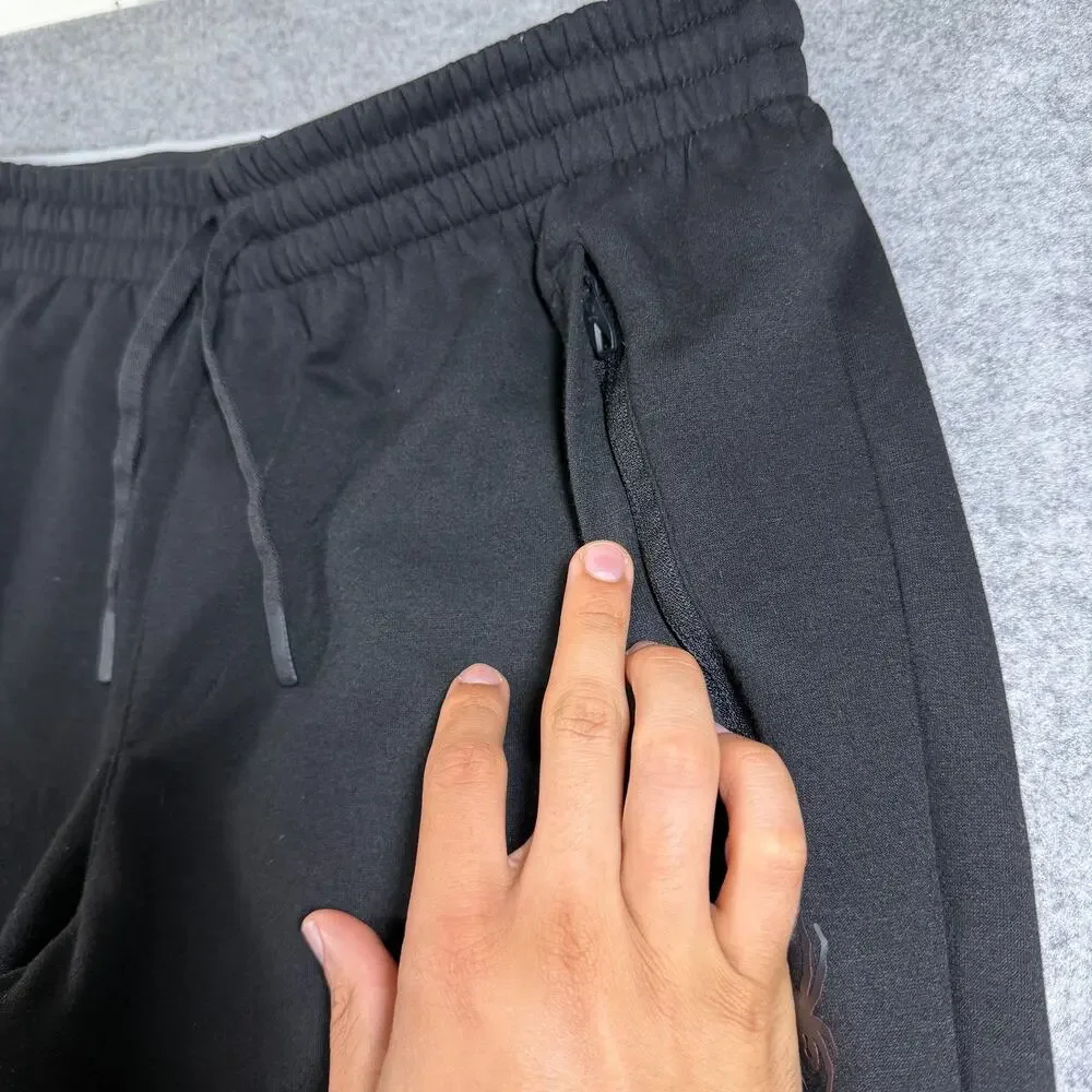 Spyder Active Sweatpants Mens M Black Drawstring Elastic Waist Zip Pockets